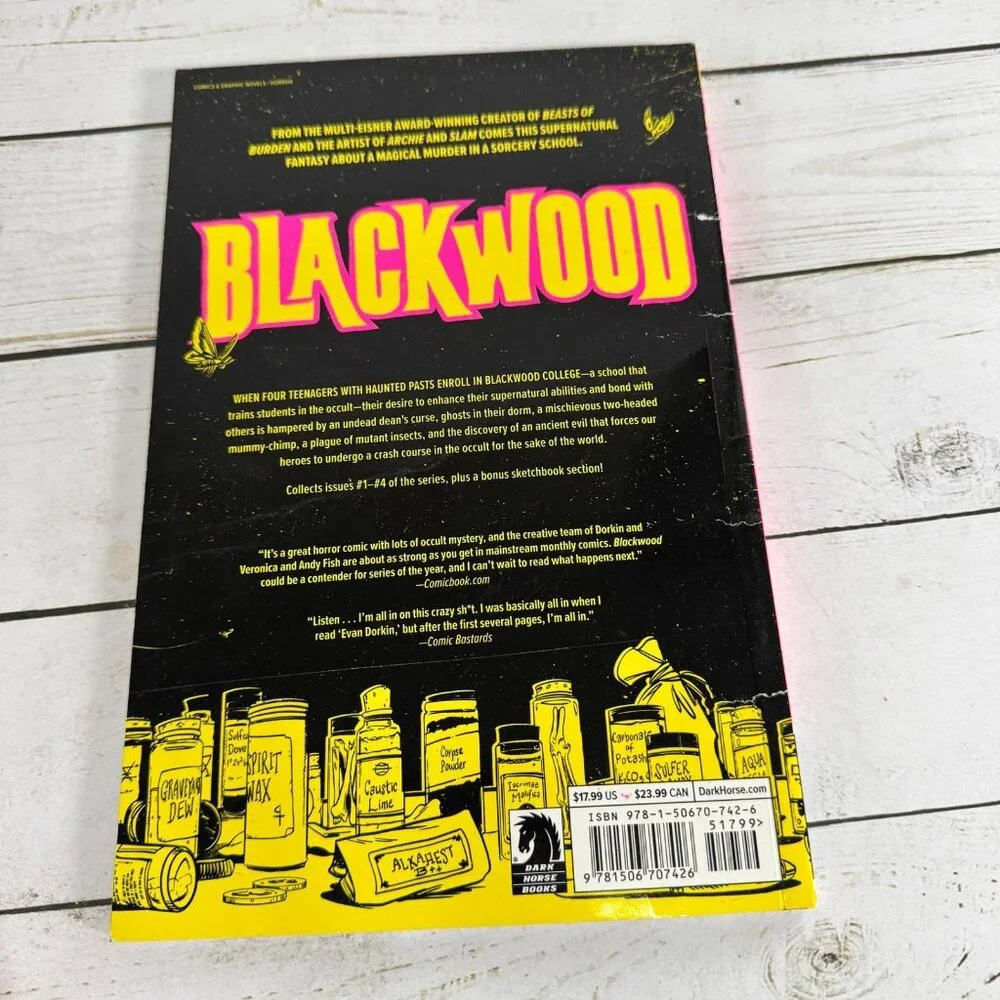 Blackwood‎ Graphic Novel 2018 First Edition Evan Dorkin Veronica Fish